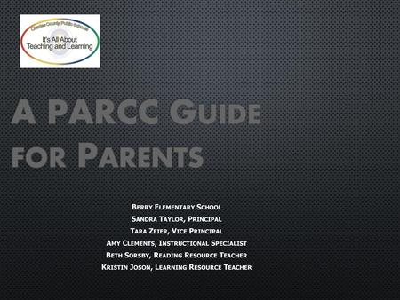 A PARCC Guide for Parents