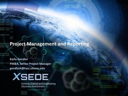 Project Management and Reporting