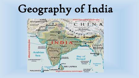 Geography of India.