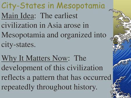 City-States in Mesopotamia