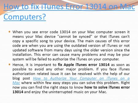 How to fix iTunes Error on Mac Computers? 