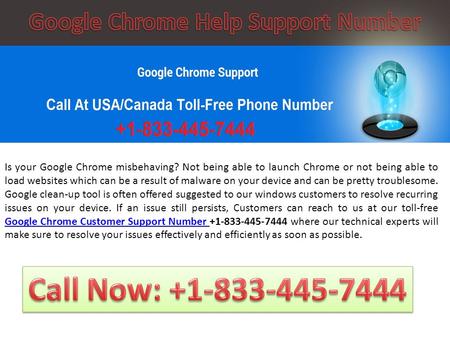 Google Chrome technical help Support Number +1-833-445-7444 USA