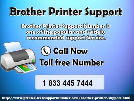 Brother Printer technical support toll-free helpline (+1-833-445-7444)