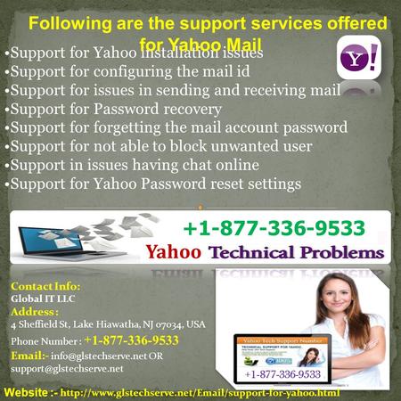 Support for Yahoo installation issues Support Number 1877-503-0107