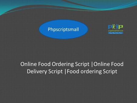 Online Food Ordering Script |Online Food Delivery Script |Food ordering Script Phpscriptsmall.