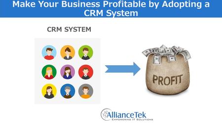 Make Your Business Profitable by Adopting a CRM System CRM SYSTEM.