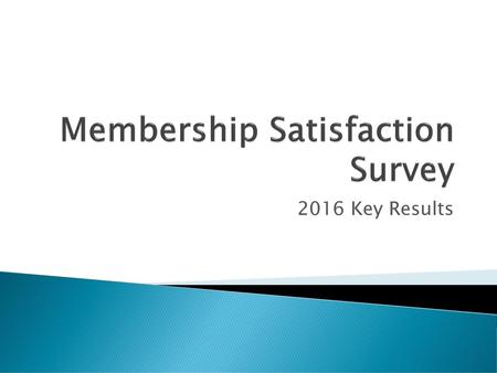 Membership Satisfaction Survey