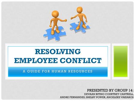 Resolving Employee Conflict