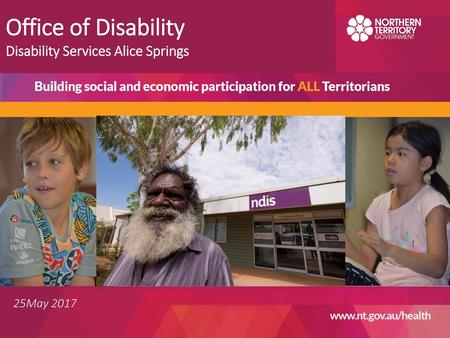 Office of Disability Disability Services Alice Springs