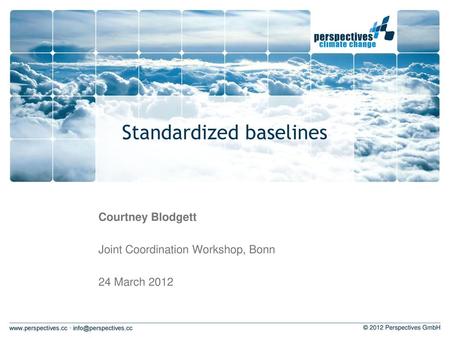 Standardized baselines