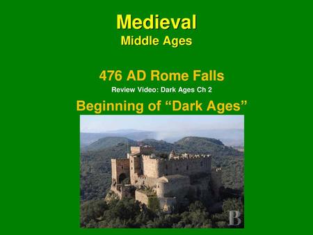 Review Video: Dark Ages Ch 2 Beginning of “Dark Ages”