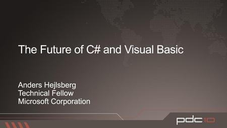 The Future of C# and Visual Basic