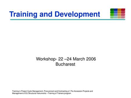 Training and Development