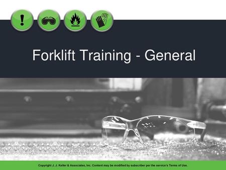 Forklift Training - General