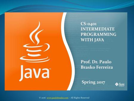 INTERMEDIATE PROGRAMMING WITH JAVA