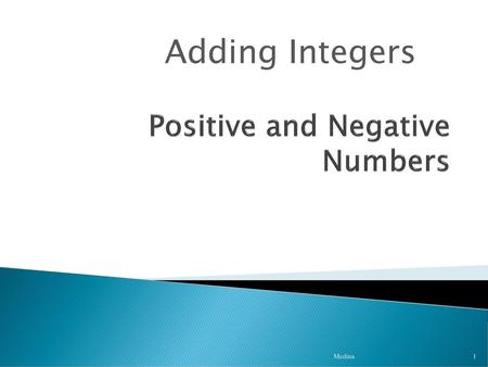 Positive and Negative Numbers