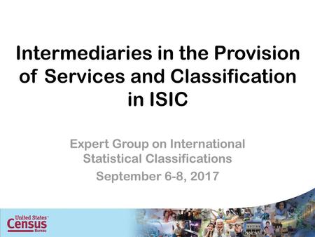 Intermediaries in the Provision of Services and Classification in ISIC