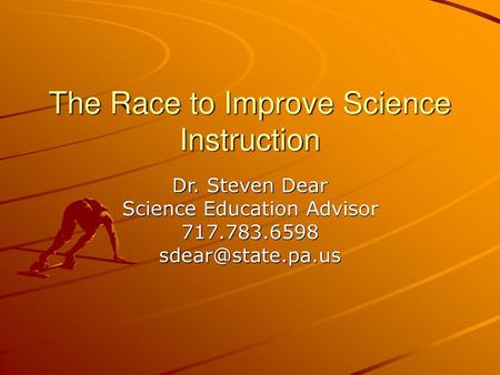 The Race to Improve Science Instruction