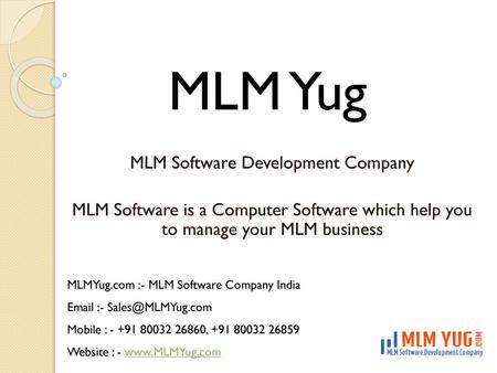 MLM Software Development Company