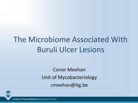 The Microbiome Associated With Buruli Ulcer Lesions