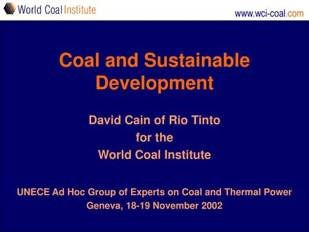 Coal and Sustainable Development