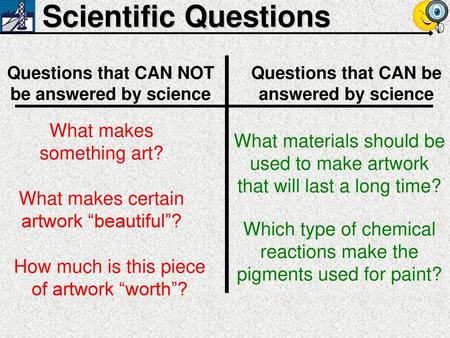 Scientific Questions What makes something art?