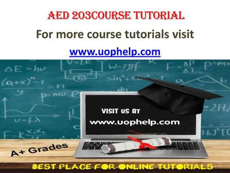 For more course tutorials visit