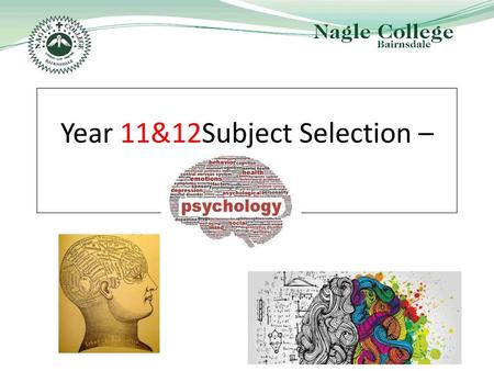 Year 11&12Subject Selection –