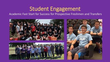 Academic Fast Start for Success for Prospective Freshmen and Transfers