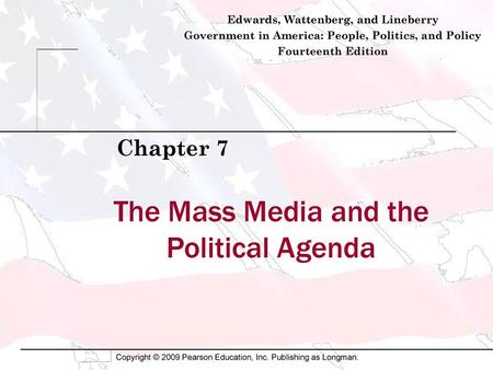 The Mass Media and the Political Agenda