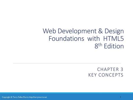 Web Development & Design Foundations with HTML5 8th Edition