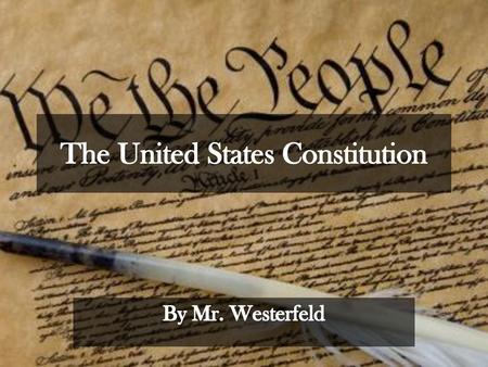 The United States Constitution