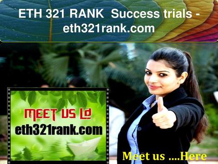 ETH 321 RANK Success trials - eth321rank.com