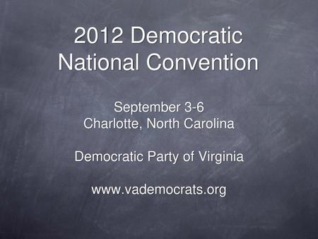 2012 Democratic National Convention