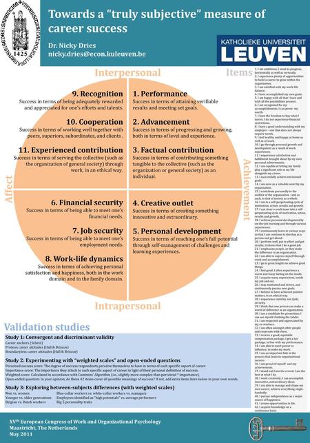 Towards a “truly subjective” measure of career success