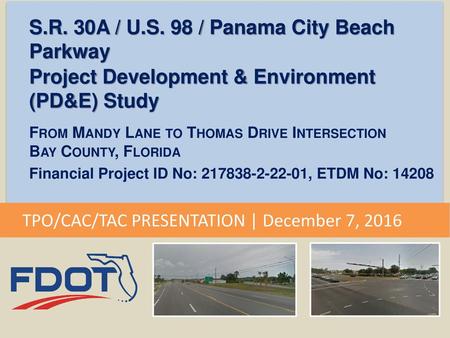 S.R. 30A / U.S. 98 / Panama City Beach Parkway