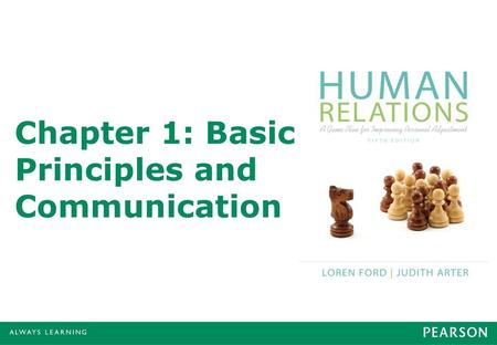 Chapter 1: Basic Principles and Communication