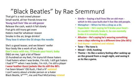 ”Black Beatles” by Rae Sremmurd