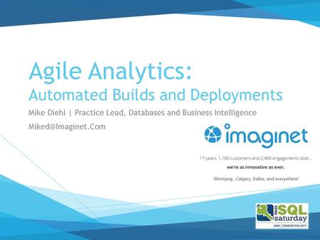 Agile Analytics: Automated Builds and Deployments