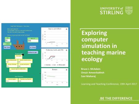 Exploring computer simulation in teaching marine ecology