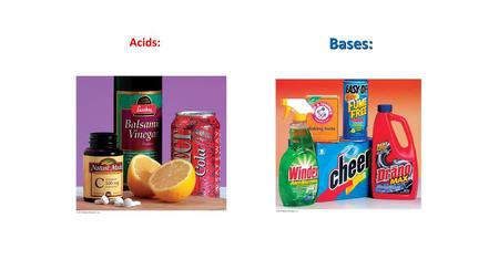 Bases: Acids:.