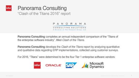 Panorama Consulting “Clash of the Titans 2016” report