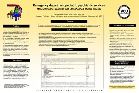 Emergency department pediatric psychiatric services