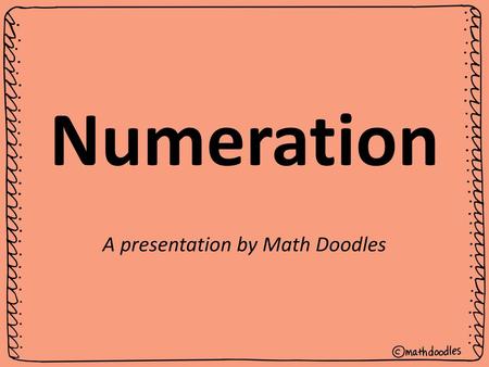 A presentation by Math Doodles