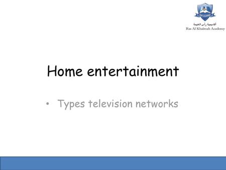 Types television networks