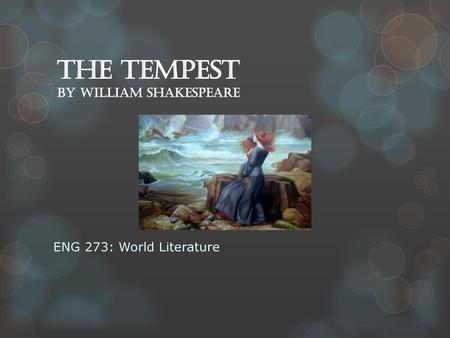 The Tempest by William Shakespeare