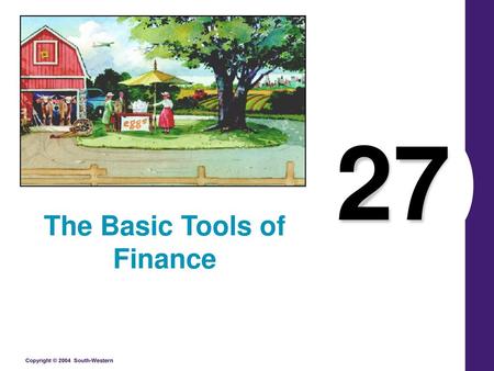 The Basic Tools of Finance