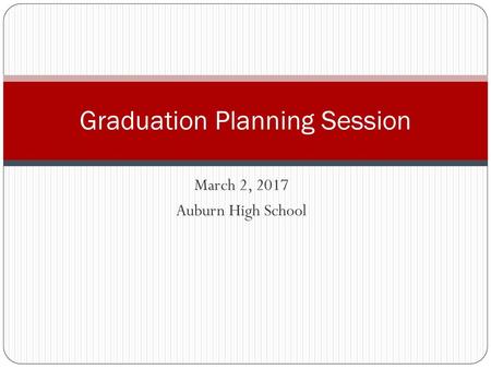 Graduation Planning Session