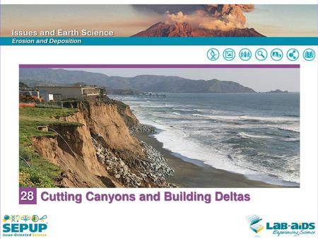 delta landform model river channel sediments.