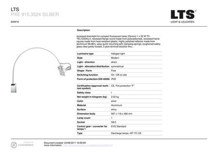 LTS PXE SILBER Description